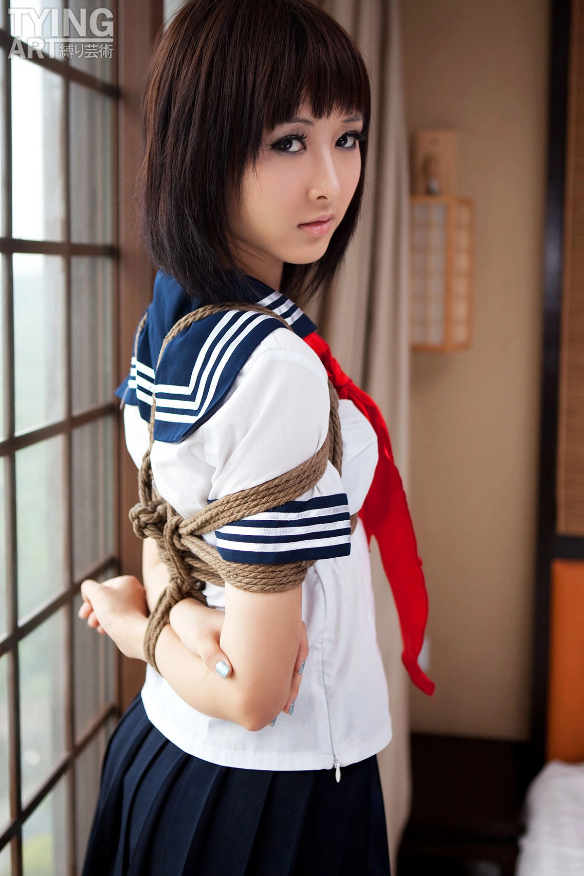 [禁忌摄影]Taboo-love NO.090 TyingArt 縛リ芸術 Shiryl School Girl 1