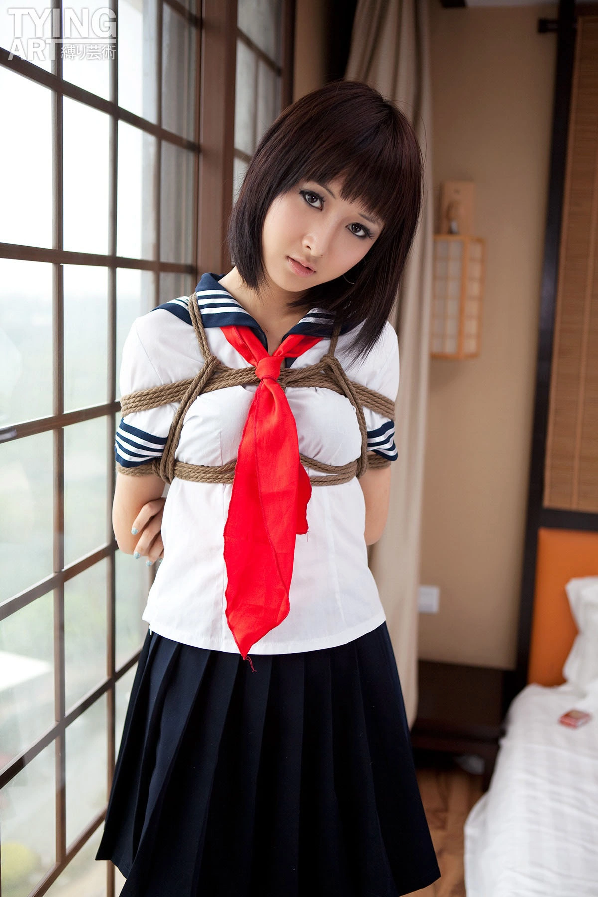 [禁忌摄影]Taboo-love NO.090 TyingArt 縛リ芸術 Shiryl School Girl 3