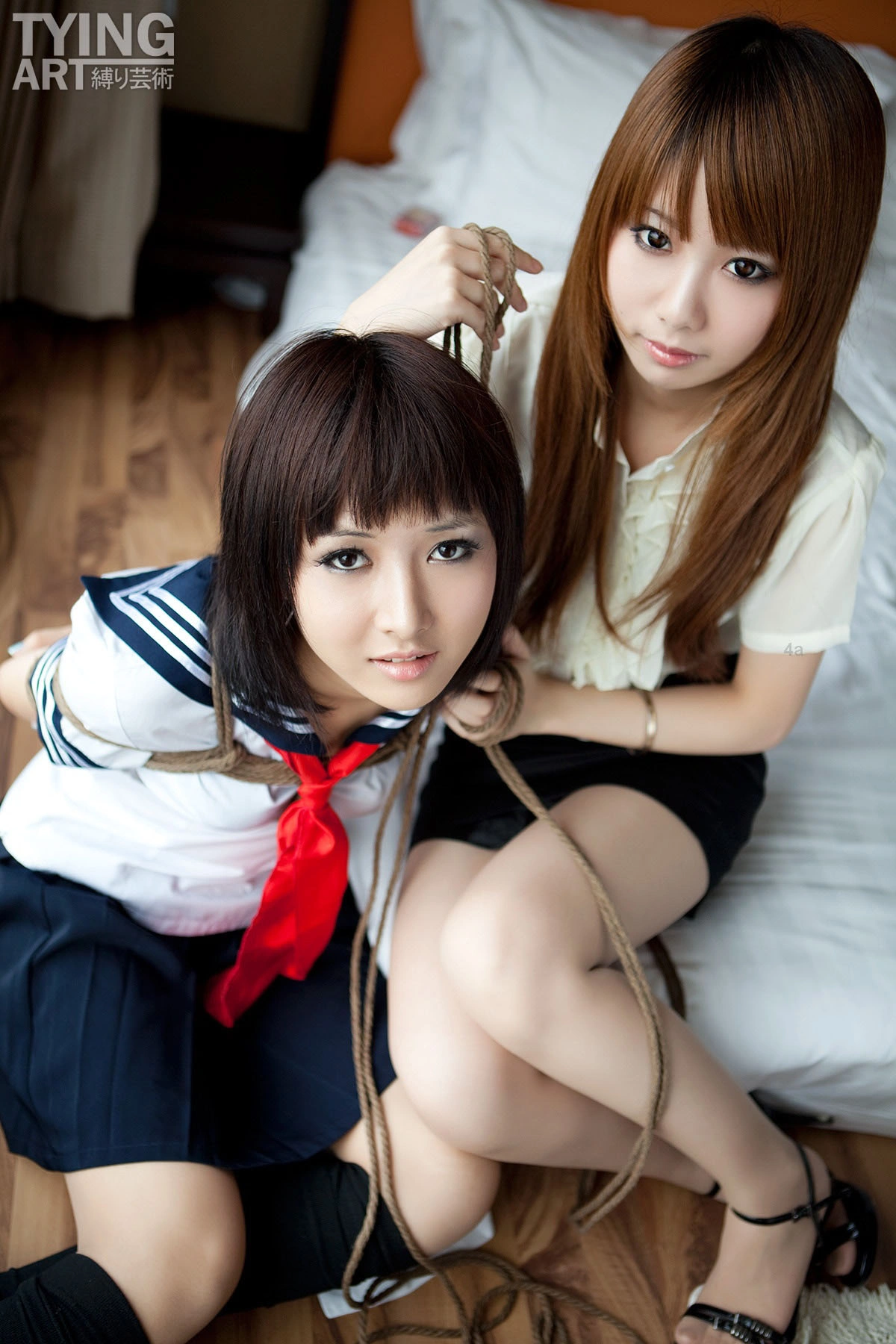 [禁忌摄影]Taboo-love NO.091 TyingArt 縛リ芸術 Dimdim & Shiryl OL & School Girl 1 3