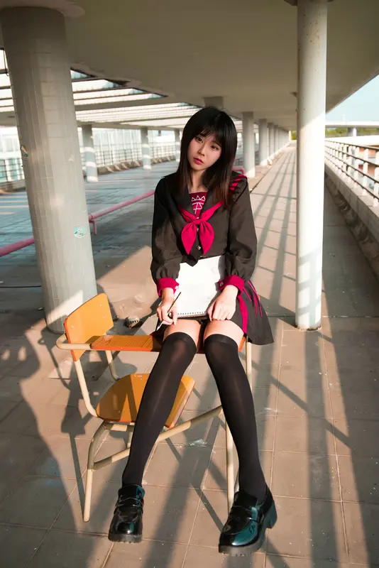 141 活力美术生JK美少女 - 魔镜街拍